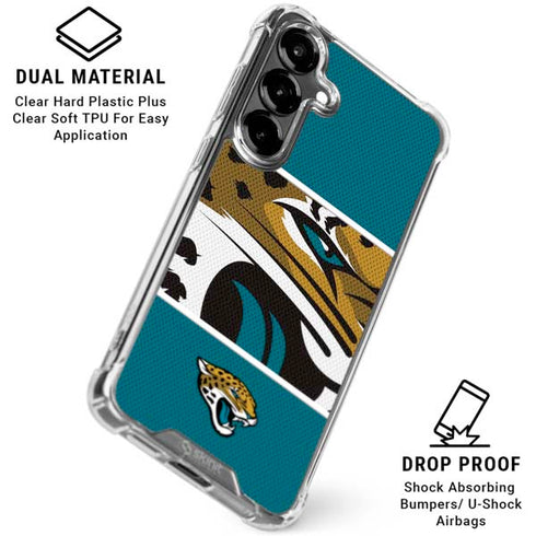 NFL Jacksonville Jaguars Zone Block Galaxy S26 Clear Case