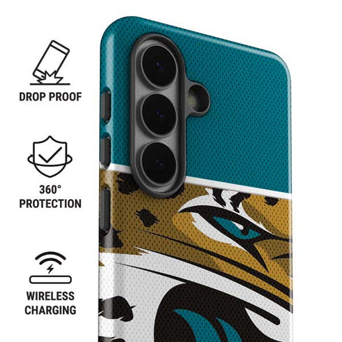 NFL Jacksonville Jaguars Zone Block Galaxy S26 Plus Impact Case