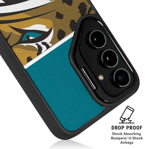 NFL Jacksonville Jaguars Zone Block Galaxy S26 Plus Kickstand Case