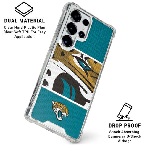 NFL Jacksonville Jaguars Zone Block Galaxy S26 Ultra Clear Case