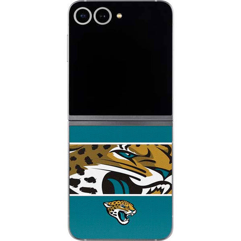 NFL Jacksonville Jaguars Zone Block Galaxy Z Flip6 Skin