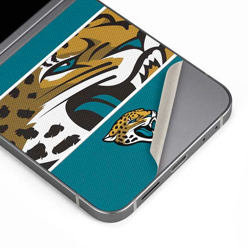 NFL Jacksonville Jaguars Zone Block Galaxy Z Flip6 Skin