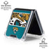 NFL Jacksonville Jaguars Zone Block Galaxy Z Flip6 Clear Case