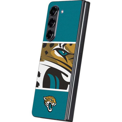 NFL Jacksonville Jaguars Zone Block Galaxy Z Fold5 5G Skin