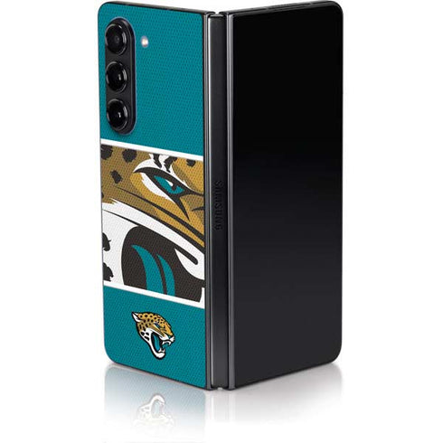 NFL Jacksonville Jaguars Zone Block Galaxy Z Fold5 5G Skin