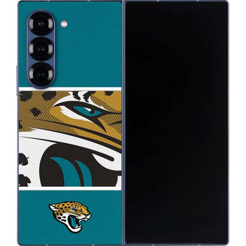 NFL Jacksonville Jaguars Zone Block Galaxy Z Fold6 Skin