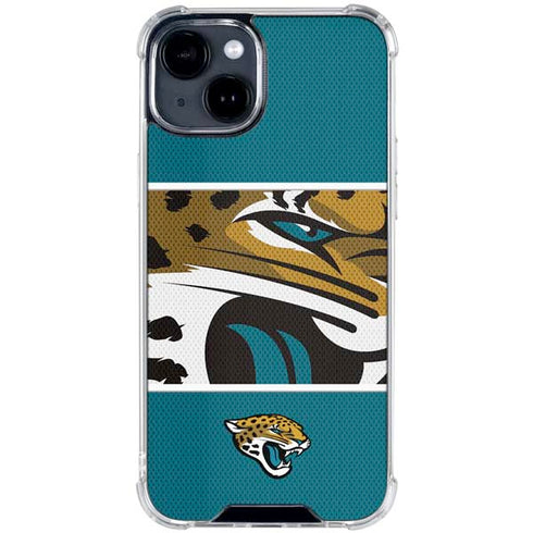 NFL Jacksonville Jaguars Zone Block iPhone 15 Clear Case