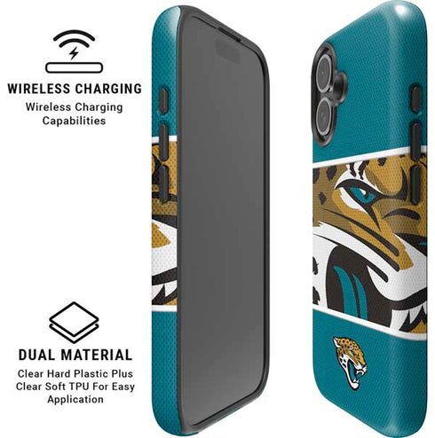 NFL Jacksonville Jaguars Zone Block iPhone 16 Magsafe Impact Case