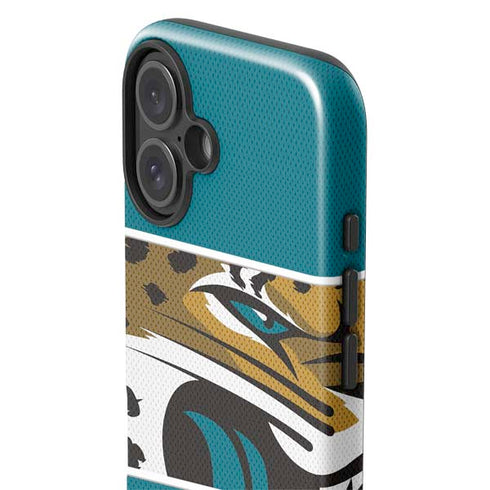 NFL Jacksonville Jaguars Zone Block iPhone 16 Plus Impact Case