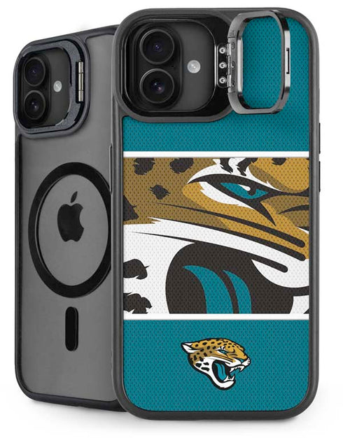 NFL Jacksonville Jaguars Zone Block iPhone 16 Plus Kickstand Case