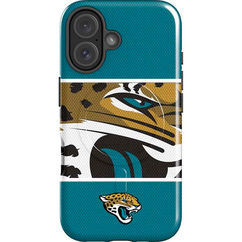NFL Jacksonville Jaguars Zone Block iPhone 16 Plus Magsafe Impact Case