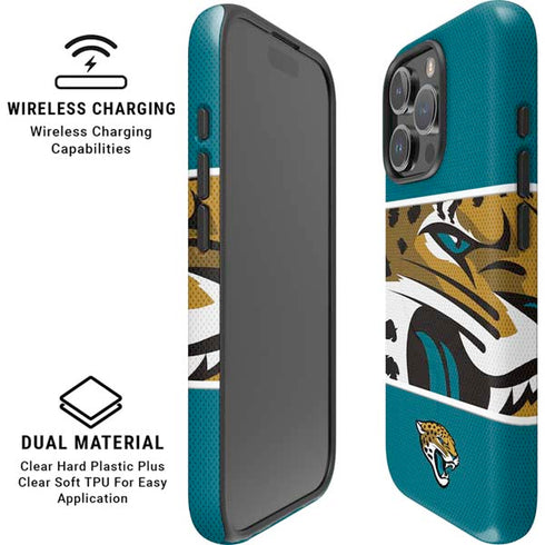 NFL Jacksonville Jaguars Zone Block iPhone 16 Pro Magsafe Impact Case