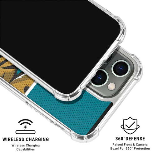 NFL Jacksonville Jaguars Zone Block iPhone 16 Pro Max Clear Case