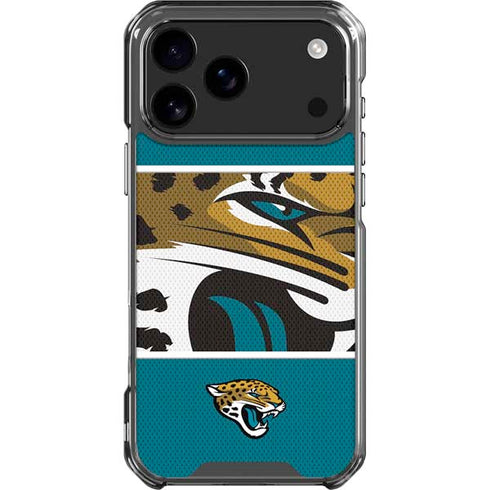 NFL Jacksonville Jaguars Zone Block iPhone 18 Pro Max Clear Case