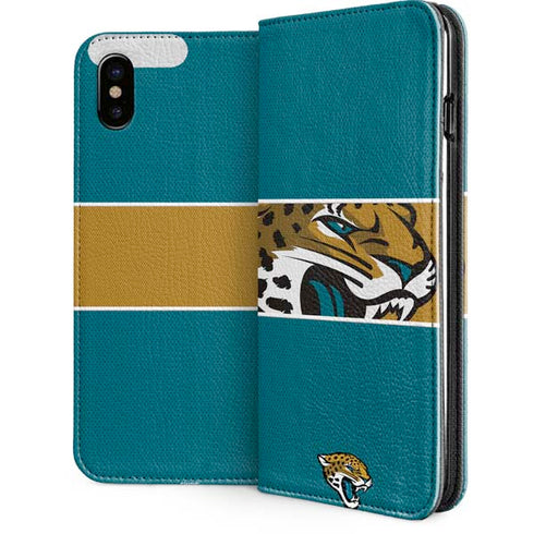 NFL Jacksonville Jaguars Zone Block iPhone 8 Folio Case