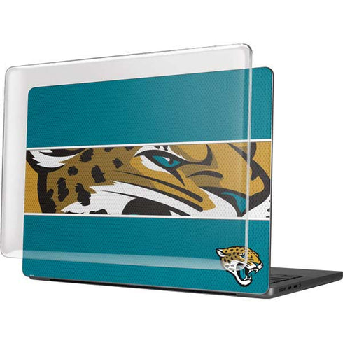 NFL Jacksonville Jaguars Zone Block MacBook Pro 14in (2021-24) Case plus Skin