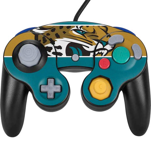 NFL Jacksonville Jaguars Zone Block Nintendo Skins
