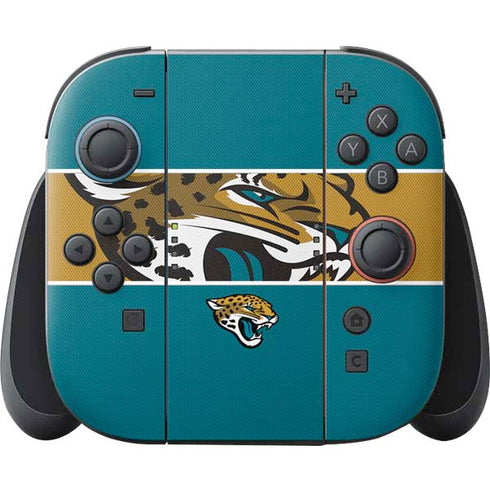 NFL Jacksonville Jaguars Zone Block Nintendo Skins
