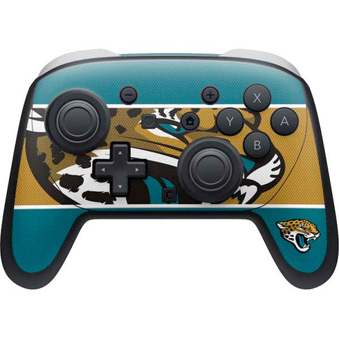 NFL Jacksonville Jaguars Zone Block Nintendo Skins
