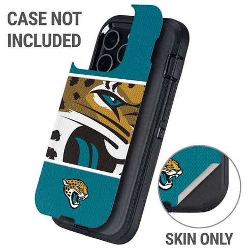 NFL Jacksonville Jaguars Zone Block Otterbox Defender iPhone Skin