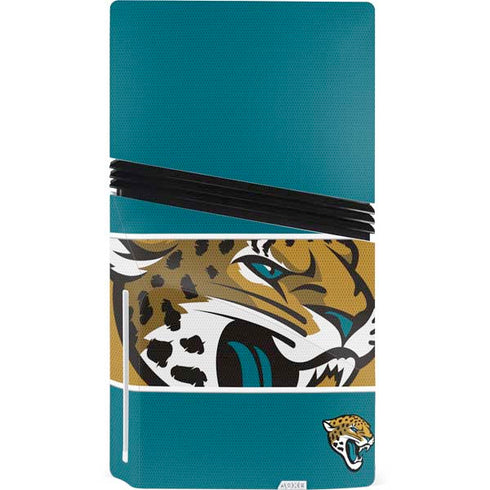 NFL Jacksonville Jaguars Zone Block PS5 Pro Disk Bundle Skin