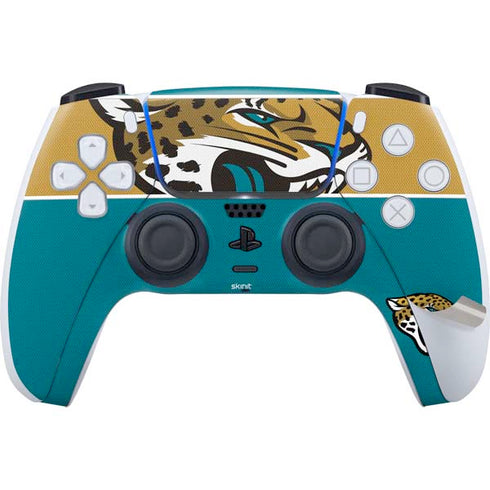 NFL Jacksonville Jaguars Zone Block PS5 Pro Disk Bundle Skin