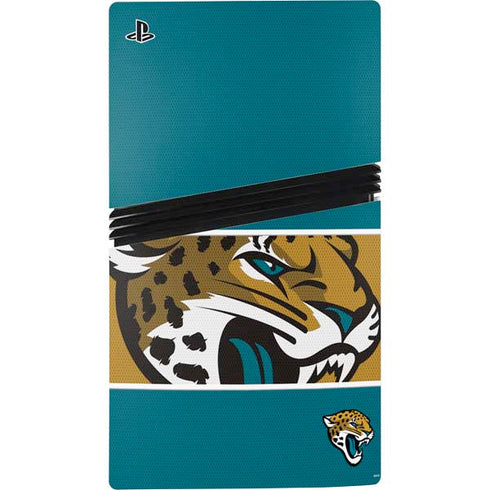NFL Jacksonville Jaguars Zone Block PS5 Pro Disk Console Skin