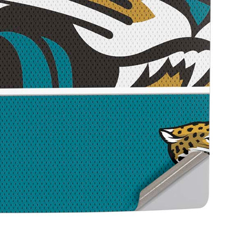 NFL Jacksonville Jaguars Zone Block PS5 Pro Disk Console Skin