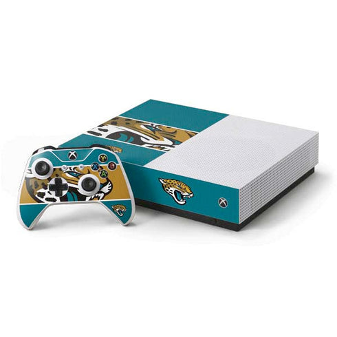 NFL Jacksonville Jaguars Zone Block Xbox One S All-Digital Edition Bundle Skin
