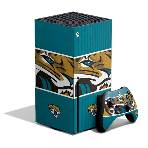 NFL Jacksonville Jaguars Zone Block Xbox Series X Skins