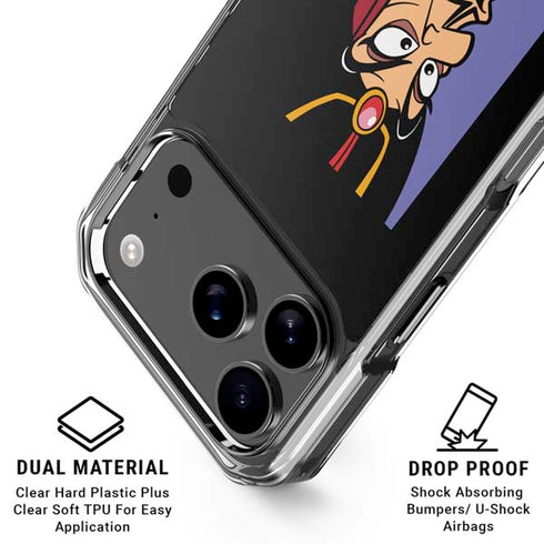 Disney Villains Jafar Portrait iPhone 18 Pro Clear Case