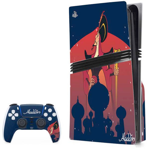 Disney Aladdin Jafar The Royal Vizier PS5 Pro Disk Bundle Skin