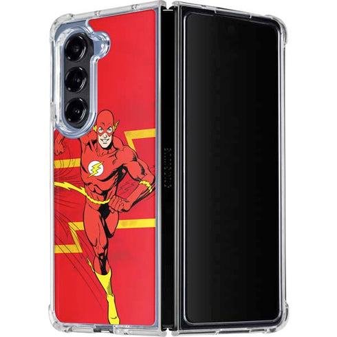 DC Comics Jagged Flash Galaxy Z Fold5 5G Clear Case