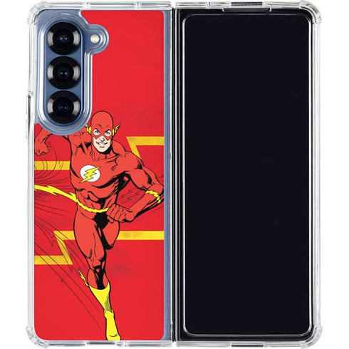 DC Comics Jagged Flash Galaxy Z Fold6 Clear Case