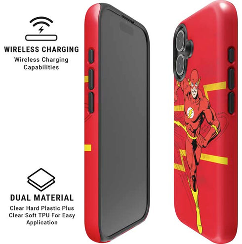 DC Comics Jagged Flash iPhone 16 Magsafe Impact Case