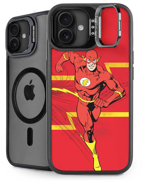 DC Comics Jagged Flash iPhone 16 Plus Kickstand Case