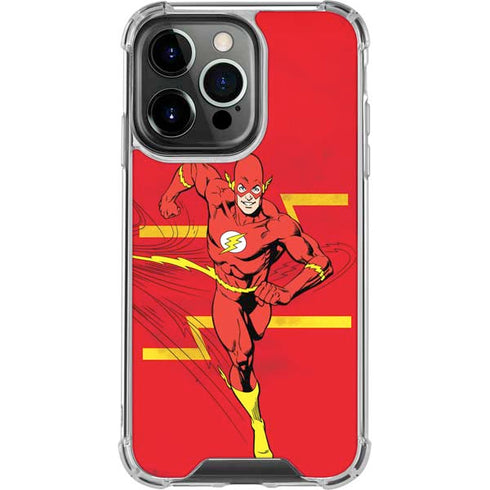 DC Comics Jagged Flash iPhone 16 Pro Clear Case