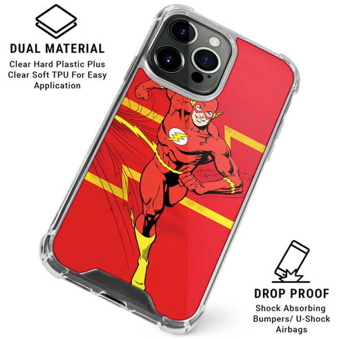 DC Comics Jagged Flash iPhone 16 Pro Clear Case