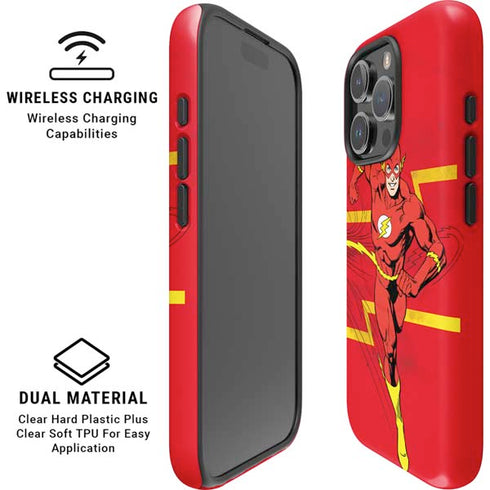 DC Comics Jagged Flash iPhone 16 Pro Magsafe Impact Case