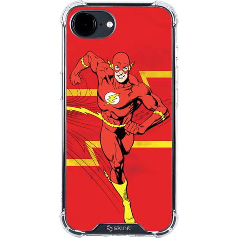 DC Comics Jagged Flash iPhone 16e Clear Case