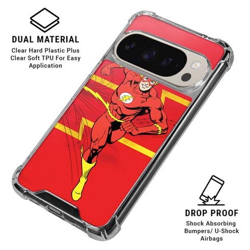 DC Comics Jagged Flash Pixel 9/9 Pro Clear Case