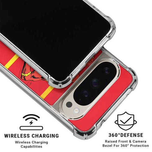 DC Comics Jagged Flash Pixel 9/9 Pro Clear Case