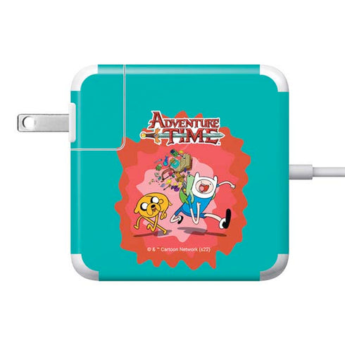 Adult Swim Adventure Time Jake and Finn 85W Power Adapter (15 and 17 inch MacBook Pro Charger) Skin