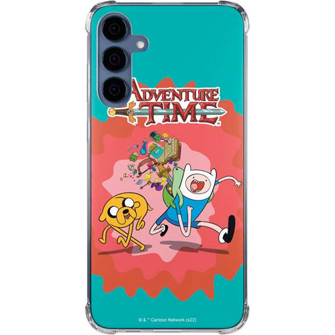 Adult Swim Adventure Time Jake and Finn Galaxy A55 5G Clear Case