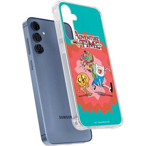 Adult Swim Adventure Time Jake and Finn Galaxy A55 5G Clear Case