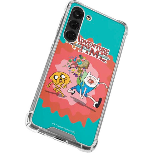 Adult Swim Adventure Time Jake and Finn Galaxy S24 FE Clear Case