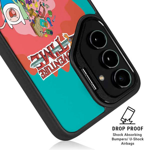 Adult Swim Adventure Time Jake and Finn Galaxy S25 Kickstand Case