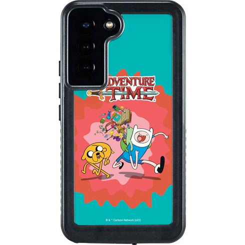Adult Swim Adventure Time Jake and Finn Galaxy S24 Plus Waterproof Case