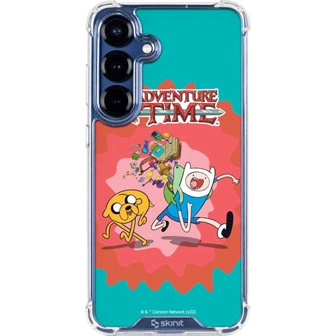 Adult Swim Adventure Time Jake and Finn Galaxy S25 Plus Clear Case