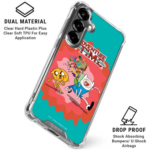 Adult Swim Adventure Time Jake and Finn Galaxy S26 Clear Case